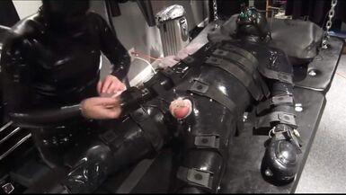 Cathetered Collared Electro Orgasm - 1 image