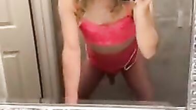 Teen Crossdresser Fucks and Begs For Cock - 11 image