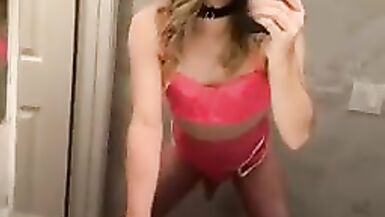 Teen Crossdresser Fucks and Begs For Cock - 15 image