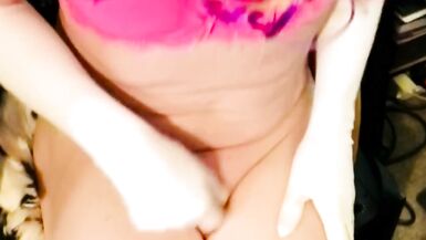 Playing with my tiny sissy clit - 3 image