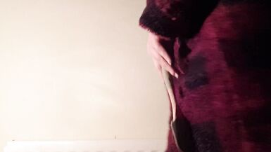 Solo Sissy Red Panty Schlapping - 2 image