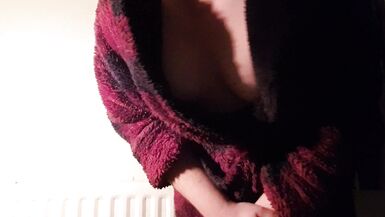 Solo Sissy Red Panty Schlapping - 4 image