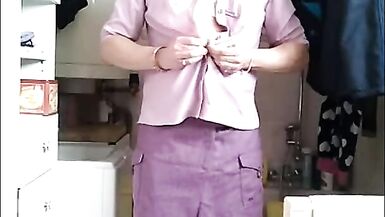 Patty crossdresser purple outfit - 10 image