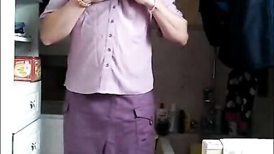 Patty crossdresser purple outfit - 9 image