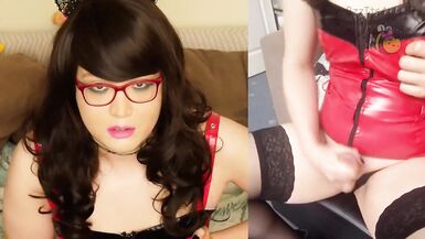 I heard you you have a PVC fetish femdom JOI - 12 image