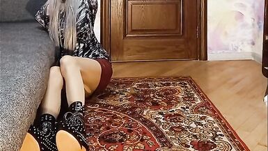 crossdresser in armbinder - 12 image