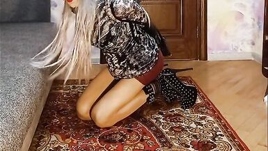 crossdresser in armbinder - 15 image