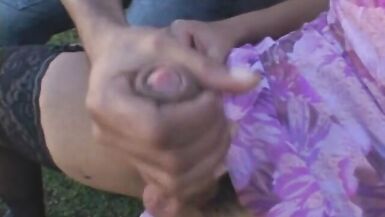 Shemale in the park - 6 image