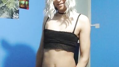 See how big my cock is ? Shani Femboy Trans Loco - 10 image