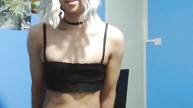 See how big my cock is ? Shani Femboy Trans Loco - 15 image