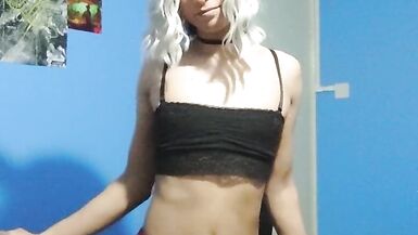 See how big my cock is ? Shani Femboy Trans Loco - 2 image