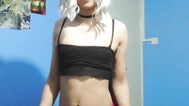 See how big my cock is ? Shani Femboy Trans Loco - 4 image