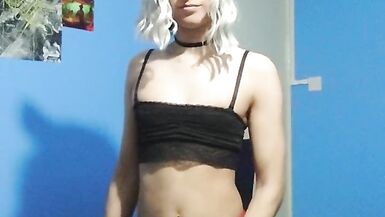 See how big my cock is ? Shani Femboy Trans Loco - 7 image