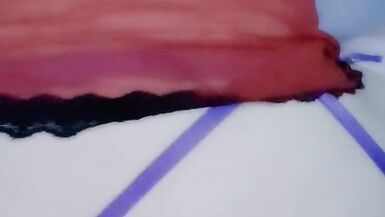 Skinny scottish crossdressing sissy plays with dildo - 15 image