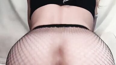 SISSY TRAP  -  RIDE HUGE DILDO - 5 image