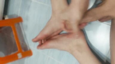 masturbate dick on my feet - 15 image