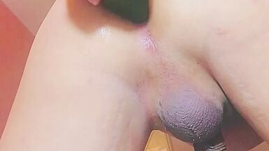 I play with my huge cucumber - 1 image