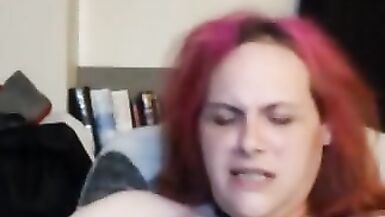 Trans girl cums hard