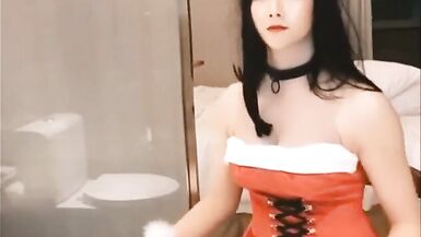 Happy belated ladyboy xmss wank and cumshot - 5 image