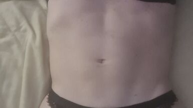 huge bottle up my ass whilst in my sexy lingerie and dress - 1 image