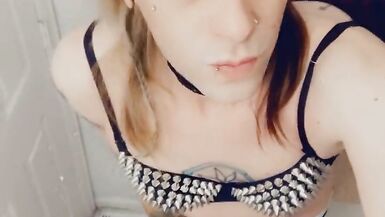 Sexy Shemale Angel Loves Showing off Her Goods - 3 image