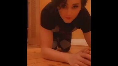 Cute Femboy fucks a Dildo - 1 image