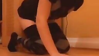 Cute Femboy fucks a Dildo - 9 image