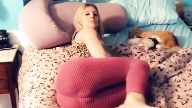 Mikayla stretching before bed - 9 image