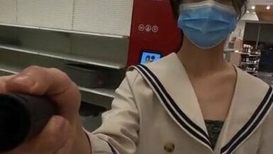 Exciting Cock-out Walking & Cumshot - 1 image