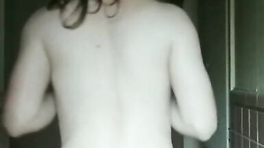 TGirl Plays with Her Cock and Spreads Ass - 12 image