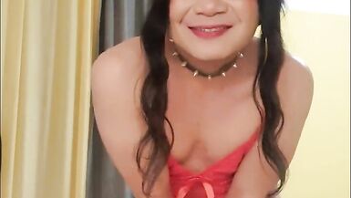 The Red Nylon Little Sissy - 6 image