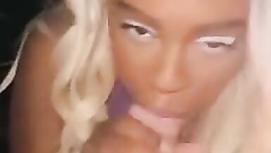 hot blonde taking 10 inches of BWC - 15 image