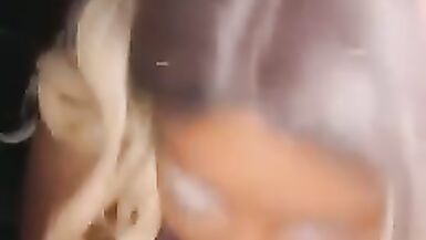 hot blonde taking 10 inches of BWC - 2 image