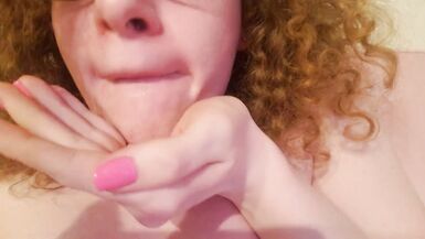 Trans Girl Swallows Her Own Cum - 14 image