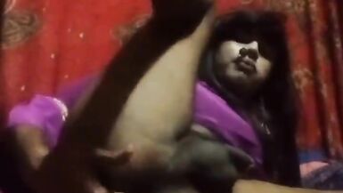 Indiancrossdresser urvashipatil self anal hole lick - 2 image