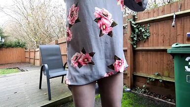 kelly cd playing in the garden