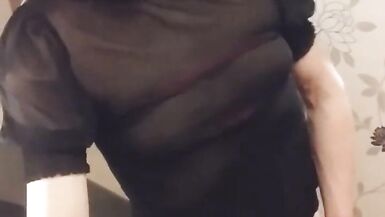 MissRoseTS Swedish Skinny Shemale Masturbation - 11 image