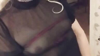 MissRoseTS Swedish Skinny Shemale Masturbation - 2 image