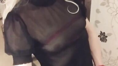 MissRoseTS Swedish Skinny Shemale Masturbation - 4 image