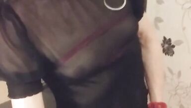 MissRoseTS Swedish Skinny Shemale Masturbation - 6 image