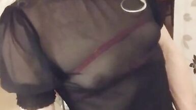 MissRoseTS Swedish Skinny Shemale Masturbation - 9 image