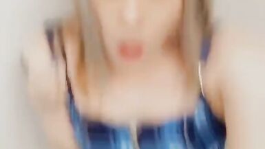 Cute Trans Likes to Finger Herself - 10 image