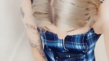 Cute Trans Likes to Finger Herself - 3 image