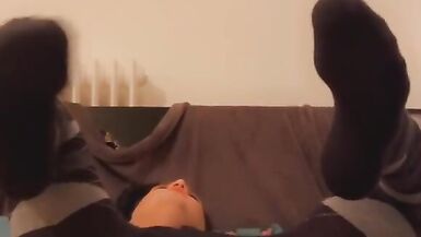 Cute Femboy fucking a dildo in Pantyhouse - 3 image