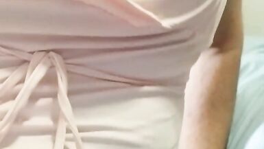 Sexy hot tranny sucking dildo thinking in you. - 3 image