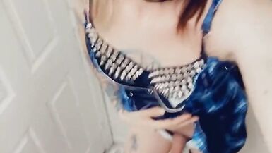 Gorgeous Tranny Loves Showing Her Clitty - 2 image