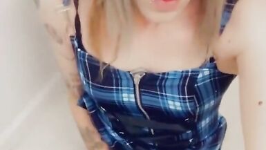 Sexy Tranny Wants You To Stroke Yourself With Her - 4 image