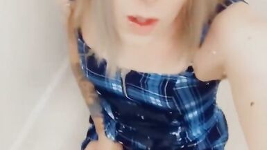 Sexy Tranny Wants You To Stroke Yourself With Her - 8 image