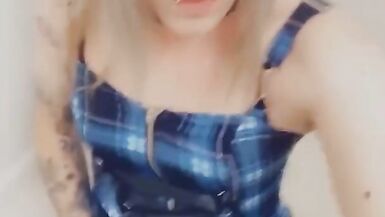 Sexy Tranny Wants You To Stroke Yourself With Her - 9 image