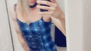 Sexy Shemale Horny And Dolled, She loves to stroke herself